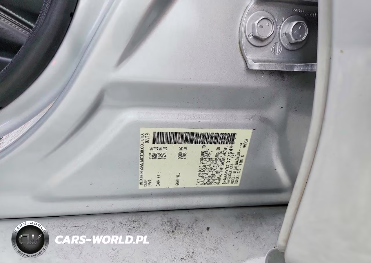 2019 Nissan Maxima 3.5 Sv VIN:1N4AA6AV7KC372649 - 12