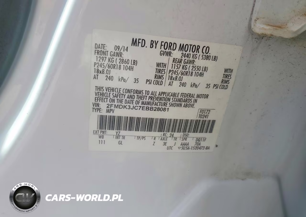 2014 Ford Edge Sel VIN:2FMDK3JC7EBB28081 - 13
