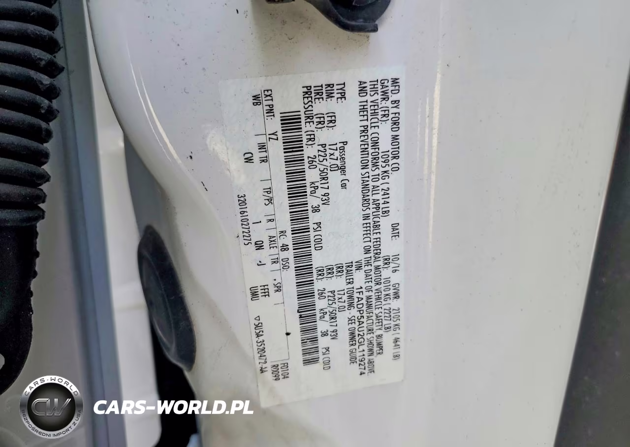 2016 Ford C-Max Se VIN:1FADP5AU2GL119274 - 14