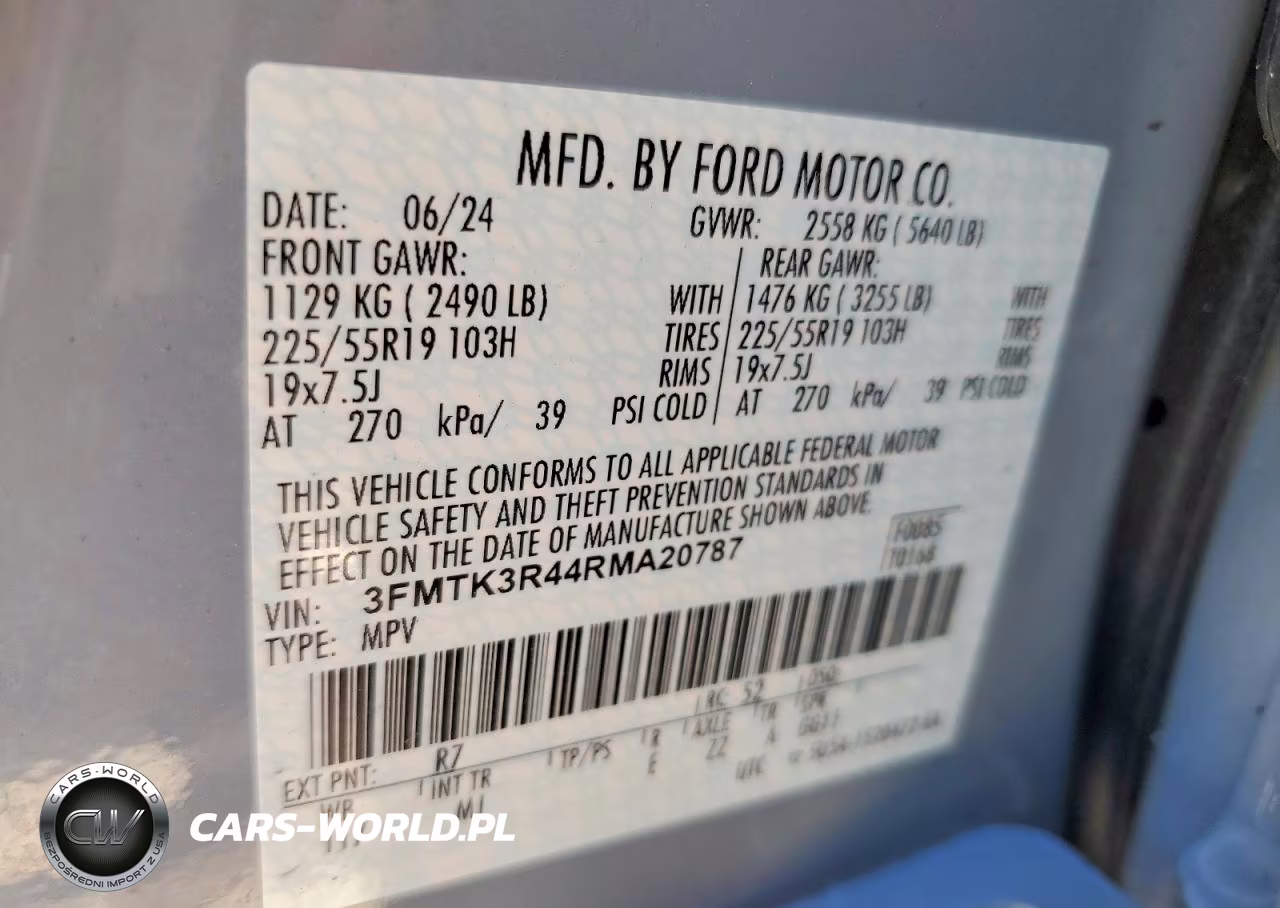 2024 Ford Mustang Mach-E VIN:3FMTK3R44RMA20787 - 13