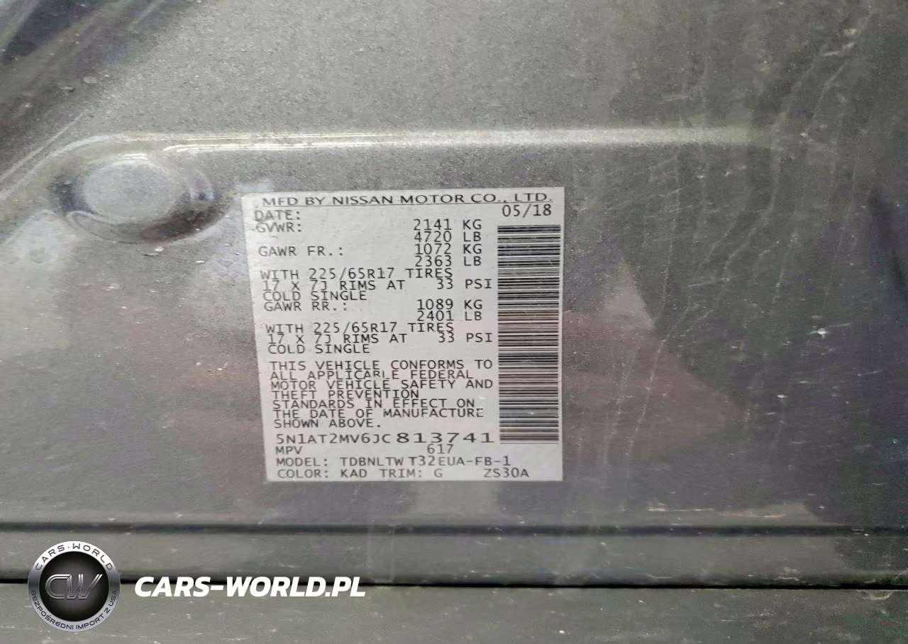 2018 Nissan Rogue Sv VIN:5N1AT2MV6JC813741 - 13