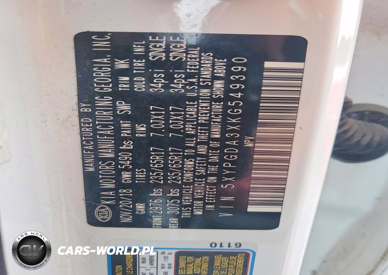 2019 Kia Sorento Lx VIN:5XYPGDA3XKG549390 - 13