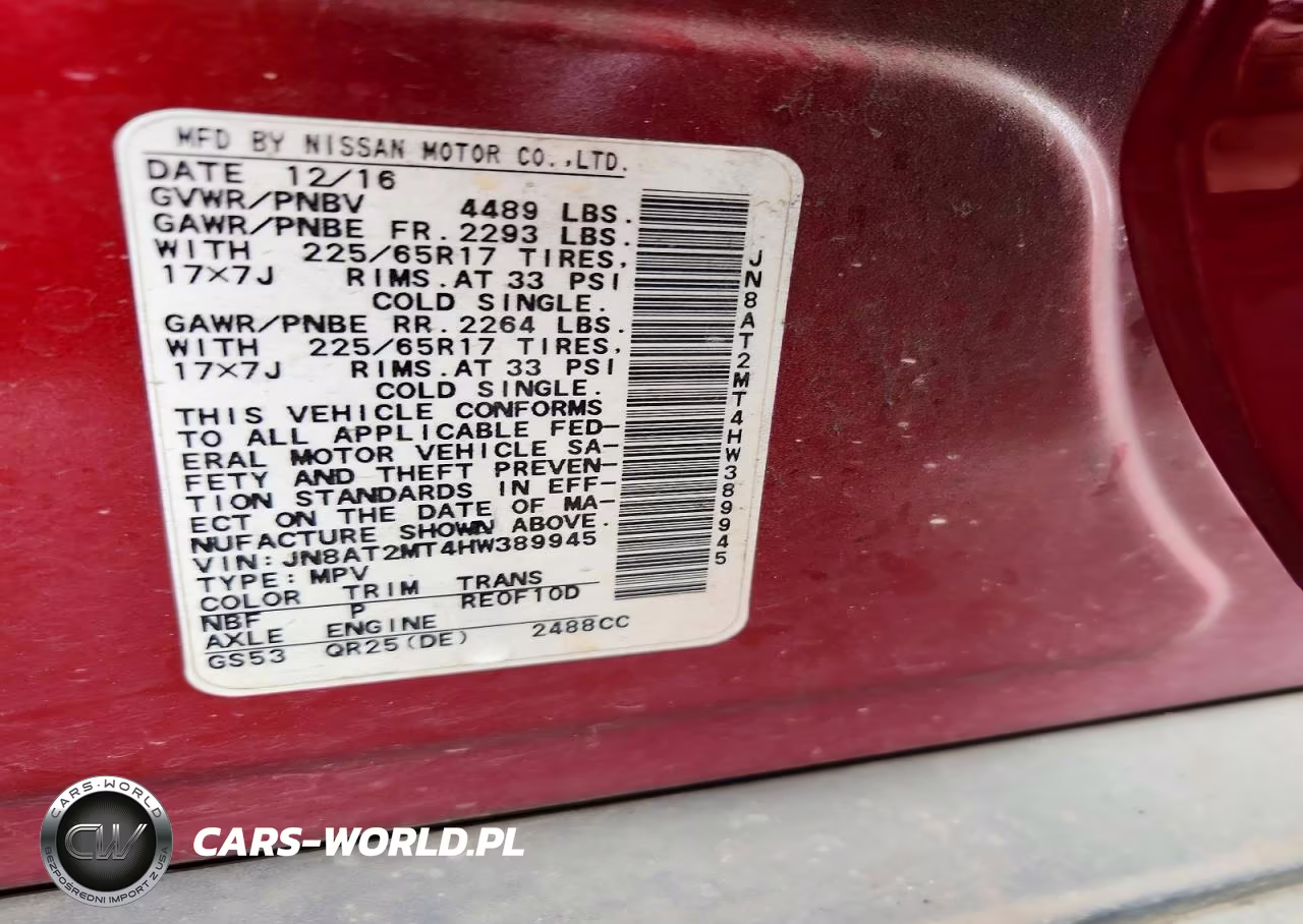 2017 Nissan Rogue S VIN:JN8AT2MT4HW389945 - 12