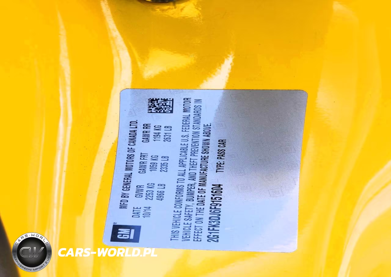 2015 Chevrolet Camaro 2Ss VIN:2G1FK3DJ6F9151604 - 12