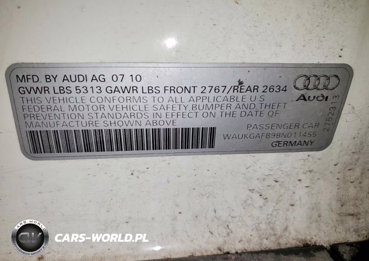 2011 Audi A6 Prestige VIN:WAUKGAFB9BN011455 - 13