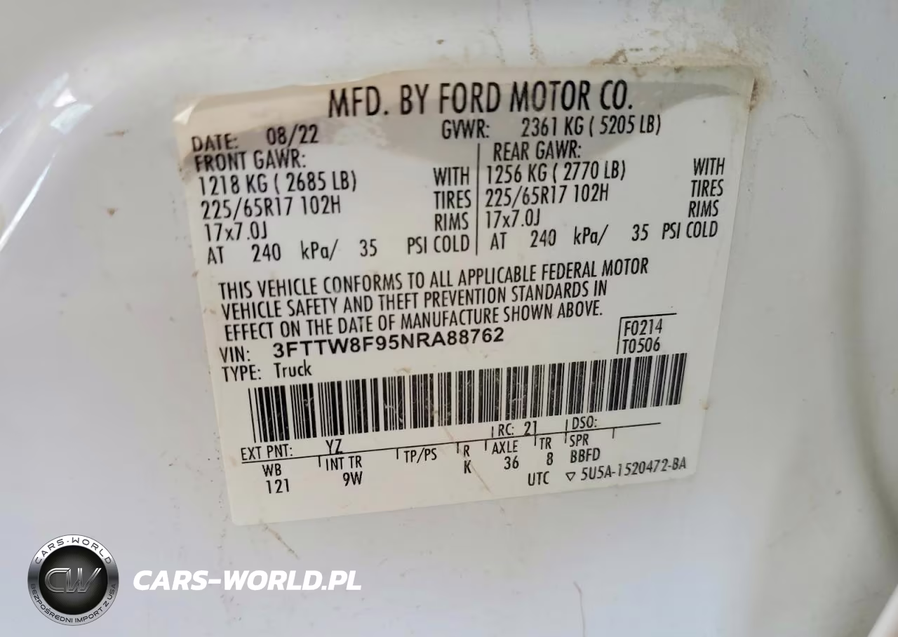 2022 Ford Maverick Xl VIN:3FTTW8F95NRA88762 - 12