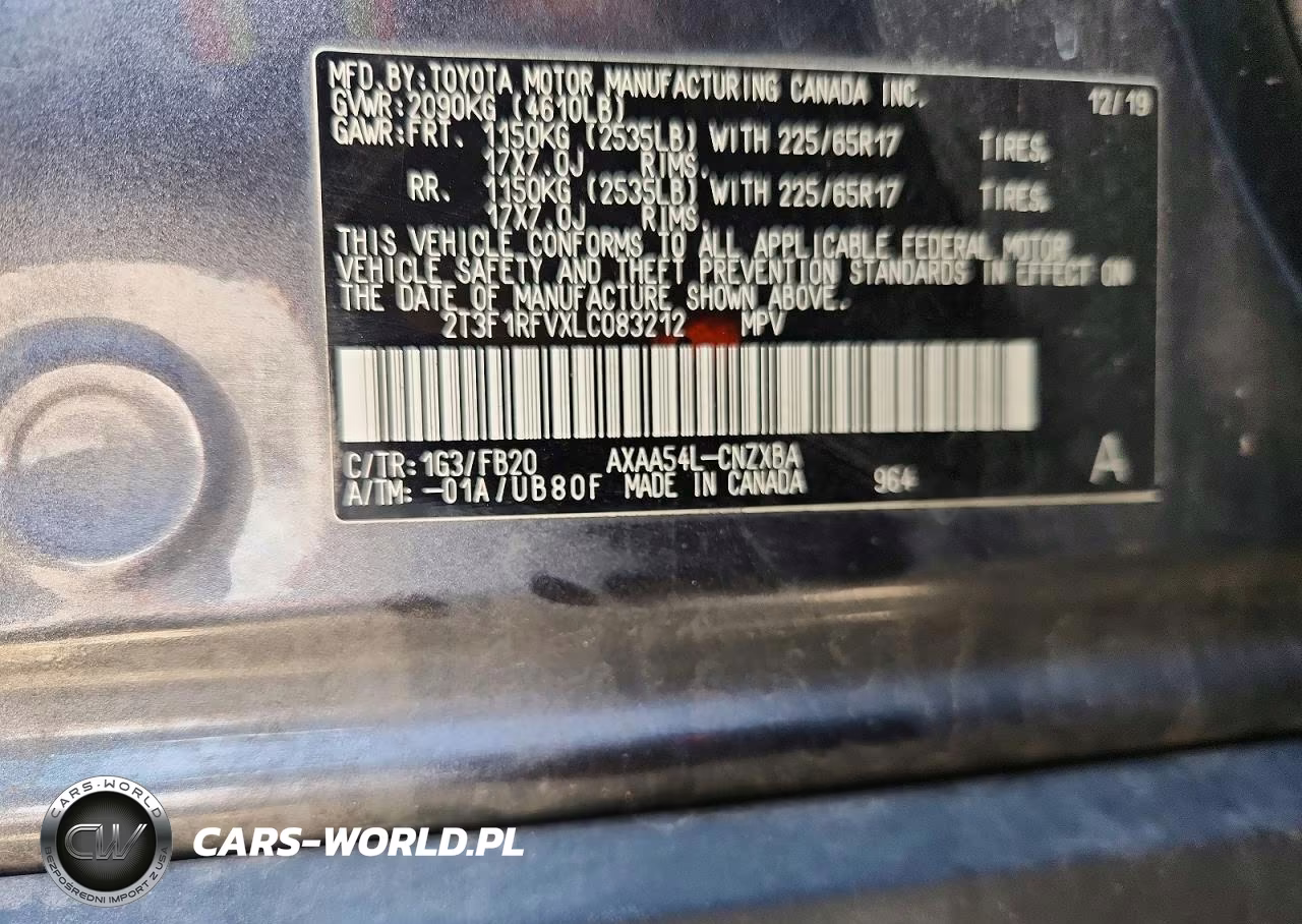2020 Toyota Rav4 Le VIN:2T3F1RFVXLC083212 - 13