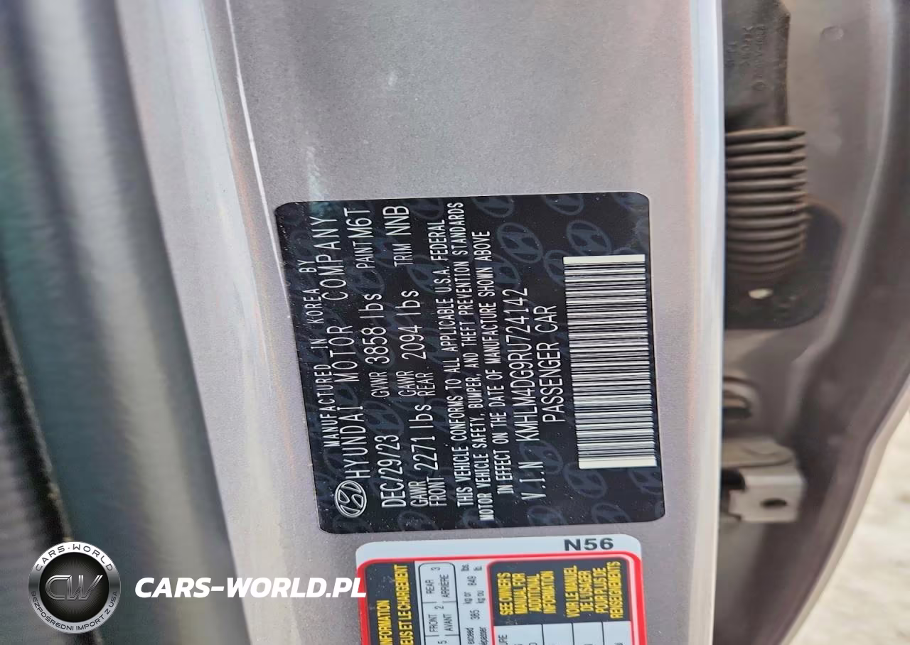 2024 Hyundai Elantra Sel VIN:KMHLM4DG9RU724142 - 12