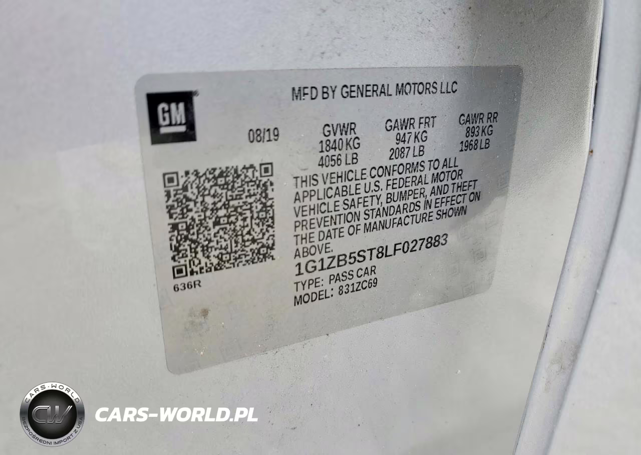 2020 Chevrolet Malibu Ls VIN:1G1ZB5ST8LF027883 - 12