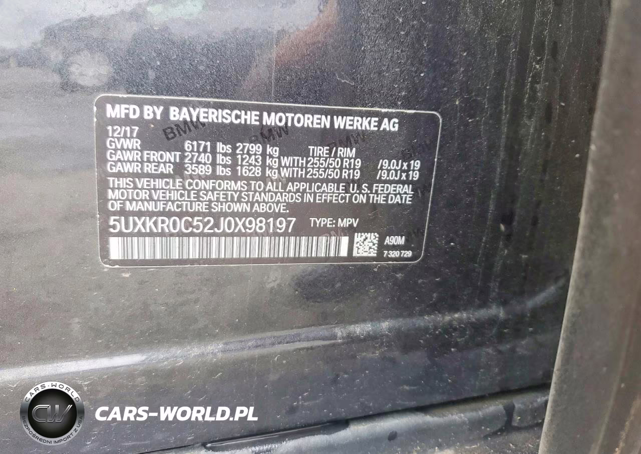 2018 BMW X5 xDrive35I VIN:5UXKR0C52J0X98197 - 13
