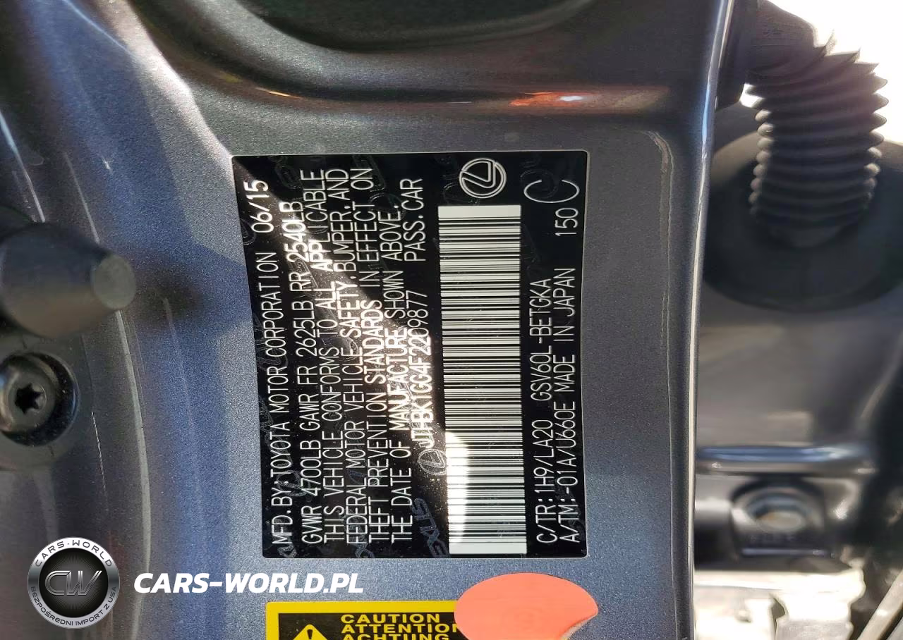 2015 Lexus Es 350 VIN:JTHBK1GG4F2209877 - 12