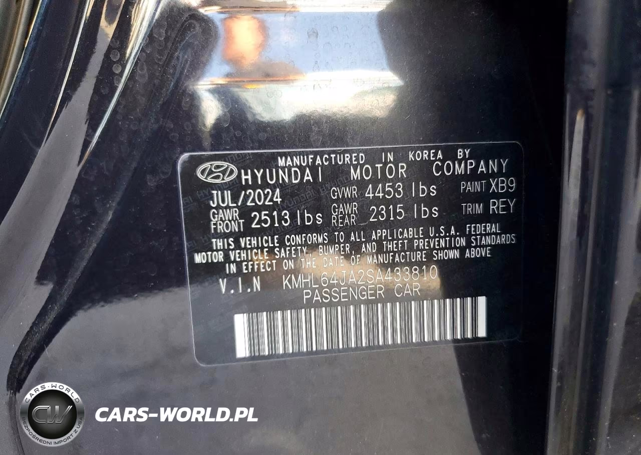 2025 Hyundai Sonata Sel VIN:KMHL64JA2SA433810 - 12