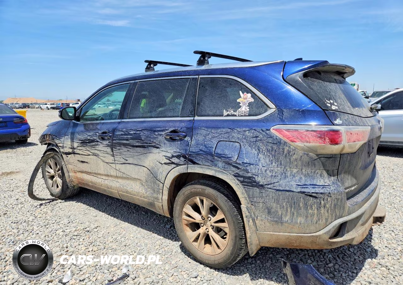 2015 Toyota Highlander Xle VIN:5TDJKRFH6FS168103 - 2