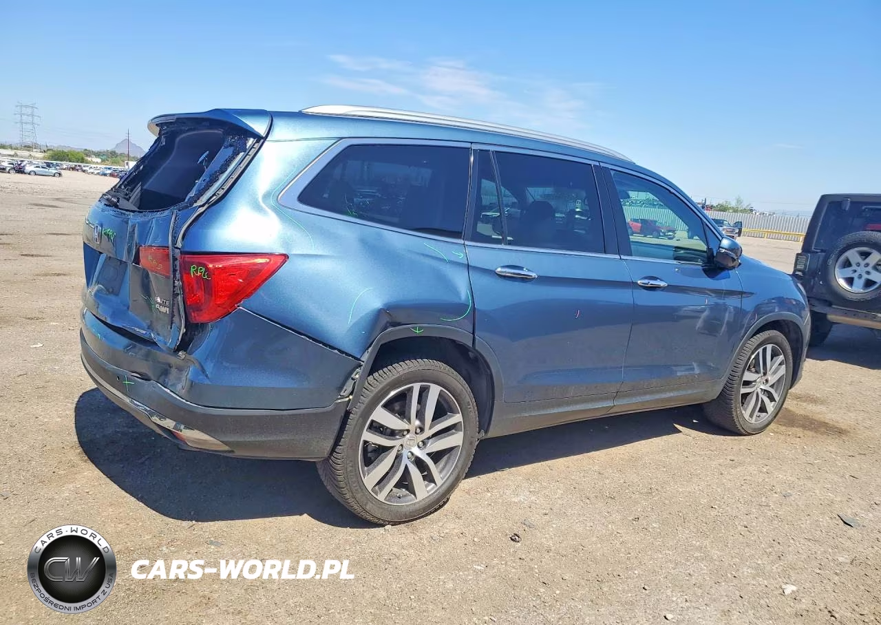 2017 Honda Pilot Elite VIN:5FNYF6H00HB062021 - 3