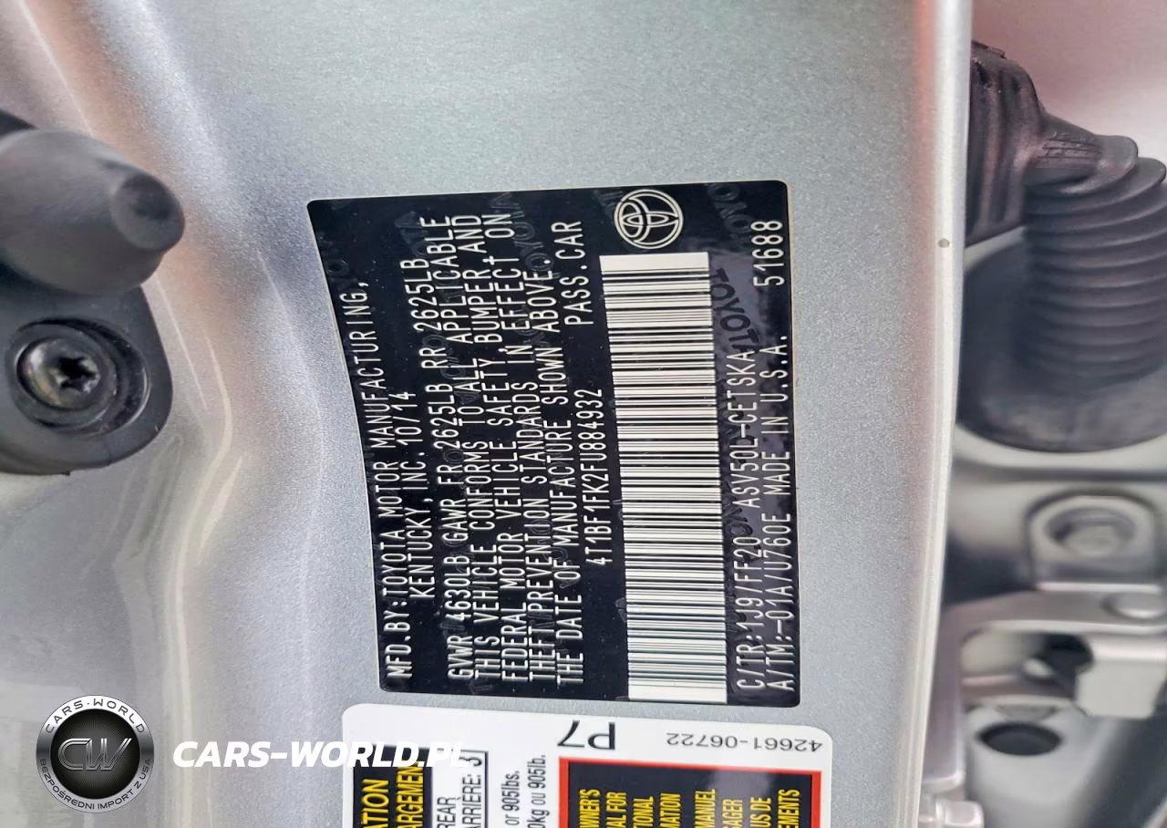 2015 Toyota Camry Se VIN:4T1BF1FK2FU884932 - 12