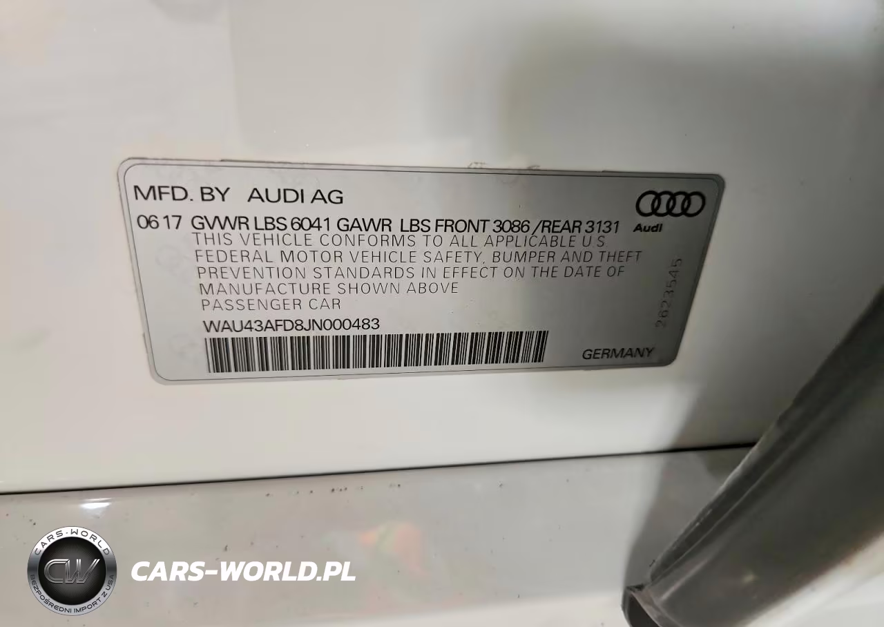 2018 Audi A8 L Quattro VIN:WAU43AFD8JN000483 - 12