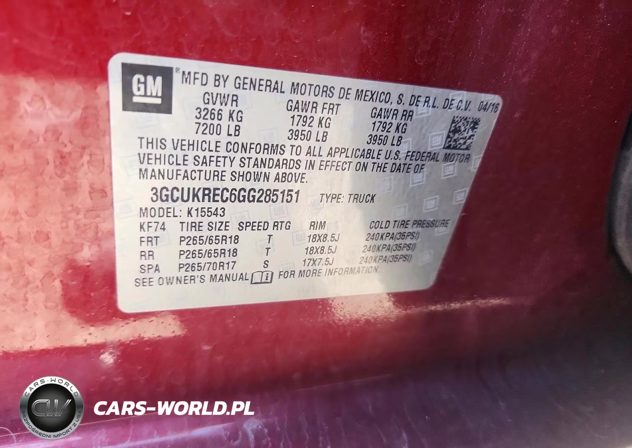 2016 Chevrolet Silverado K1500 Lt VIN:3GCUKREC6GG285151 - 12