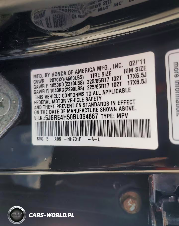 2011 Honda Cr-V Ex VIN:5J6RE4H50BL054667 - 14