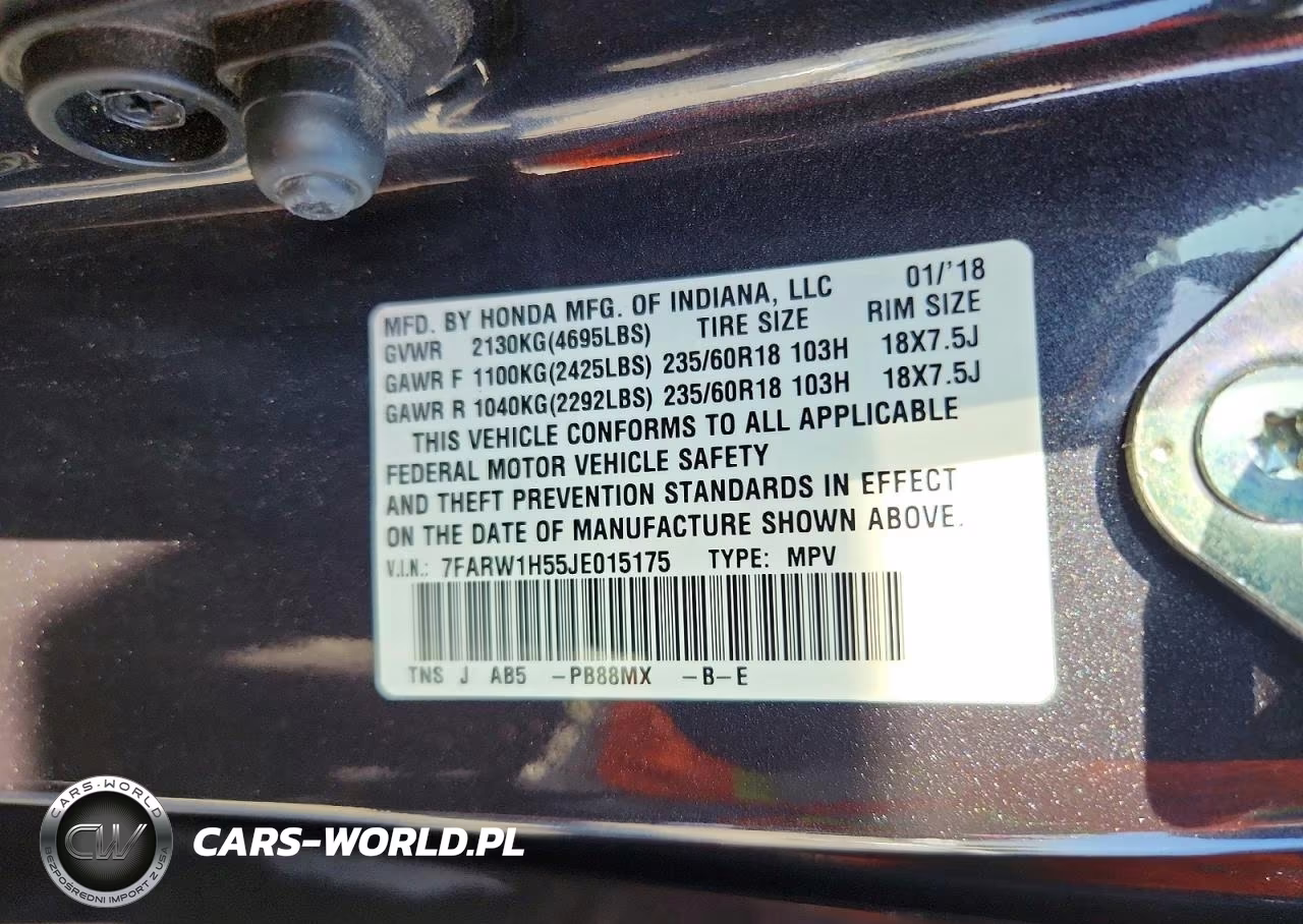 2018 Honda Cr-V Ex VIN:7FARW1H55JE015175 - 13