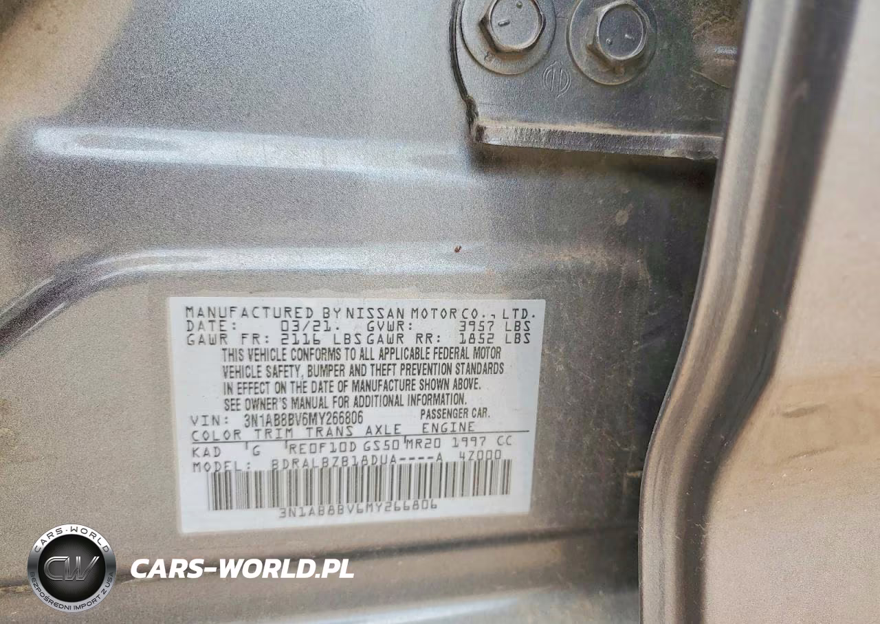 2021 Nissan Sentra S VIN:3N1AB8BV6MY266806 - 13