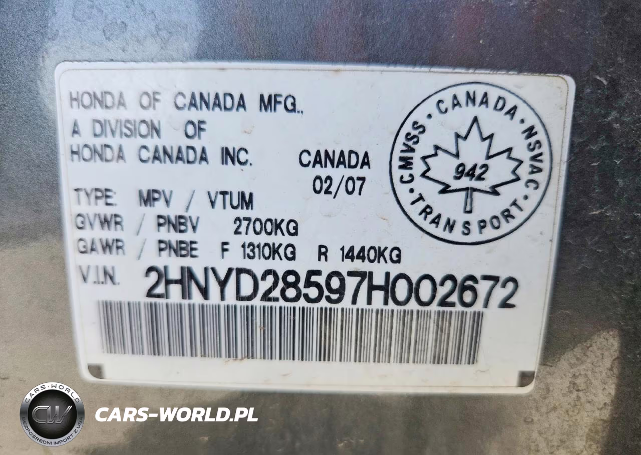 2007 Acura Mdx Sport VIN:2HNYD28597H002672 - 12