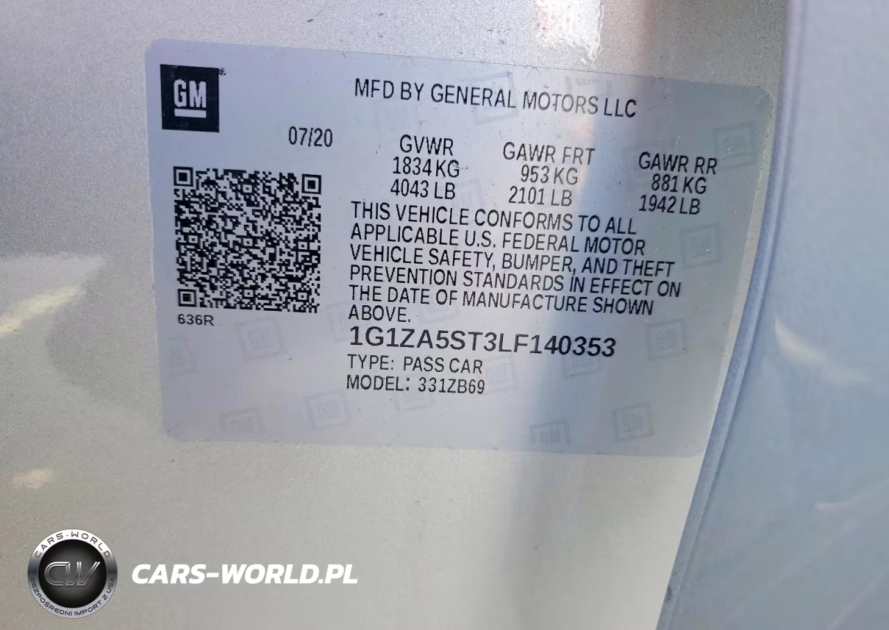 2020 Chevrolet Malibu L VIN:1G1ZA5ST3LF140353 - 12