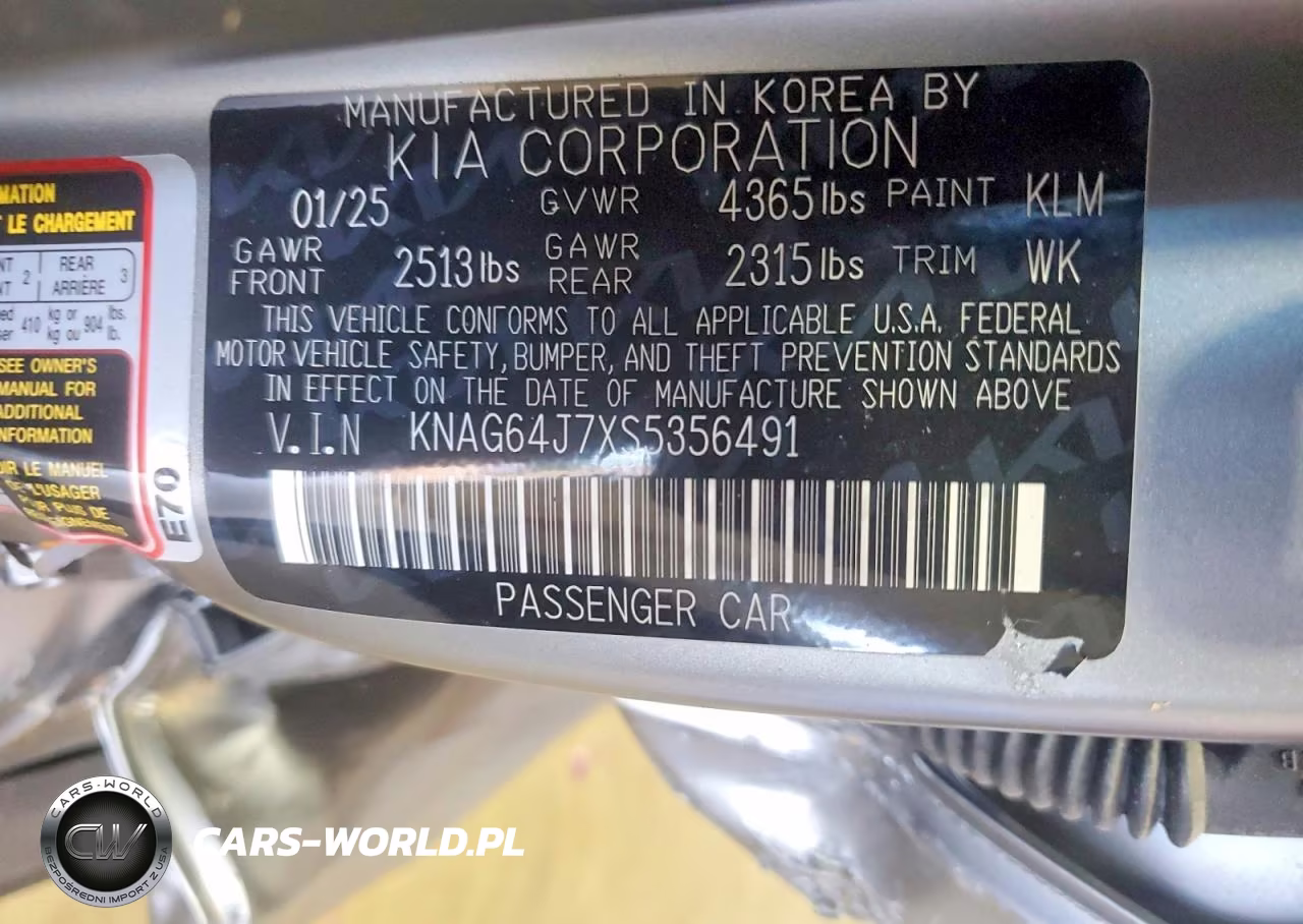 2025 Kia K5 Gt Line VIN:KNAG64J7XS5356491 - 13