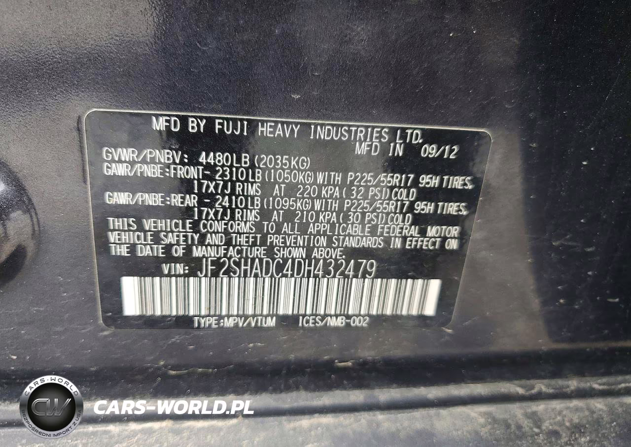 2013 Subaru Forester 2.5X Premium VIN:JF2SHADC4DH432479 - 13