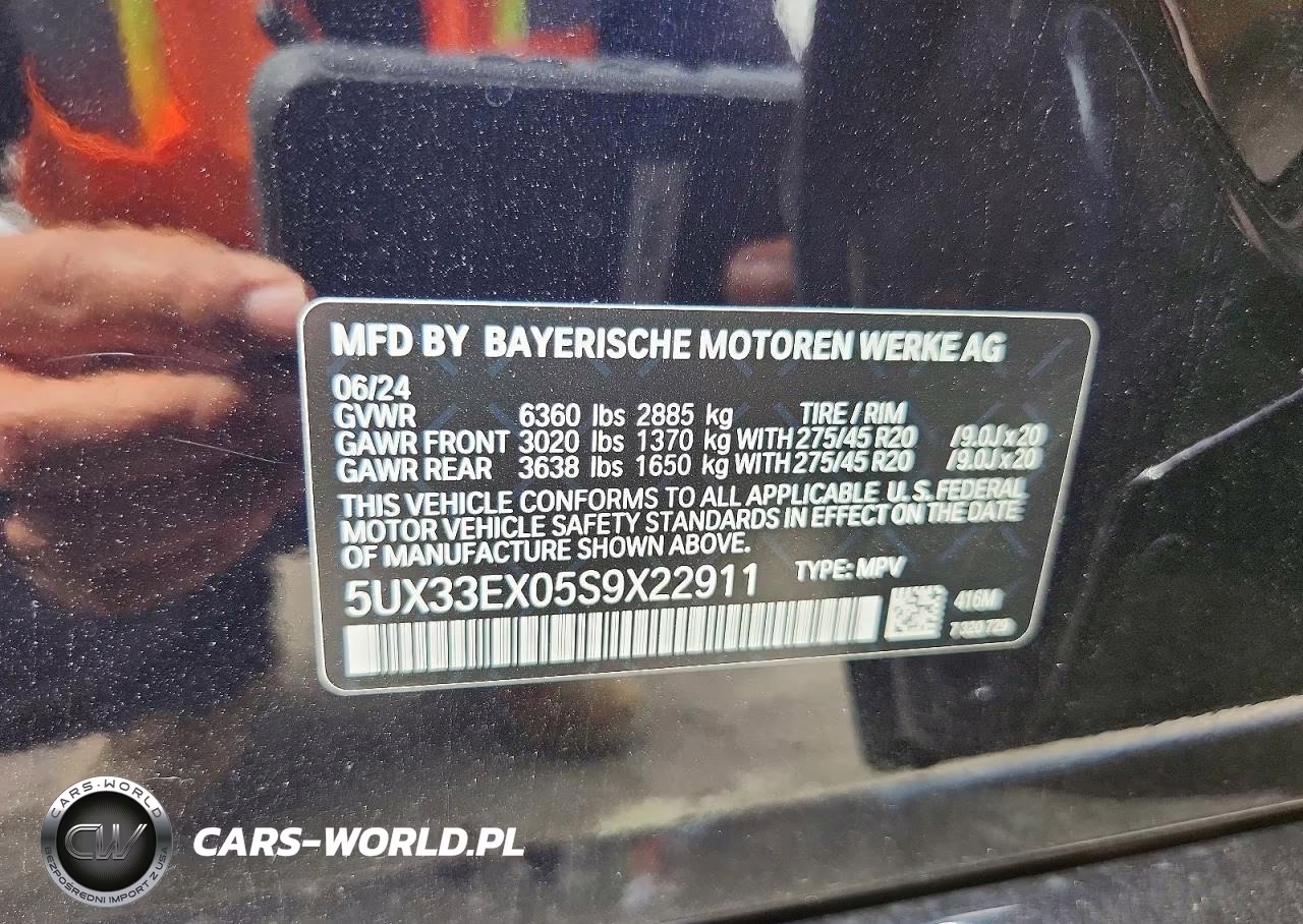 2025 BMW X6 xDrive40I VIN:5UX33EX05S9X22911 - 12