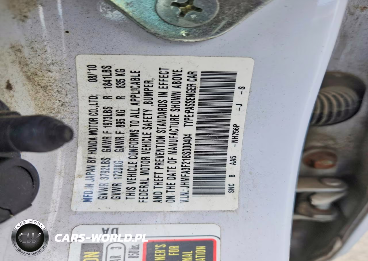 2011 Honda Civic Hybrid VIN:JHMFA3F21BS000404 - 12