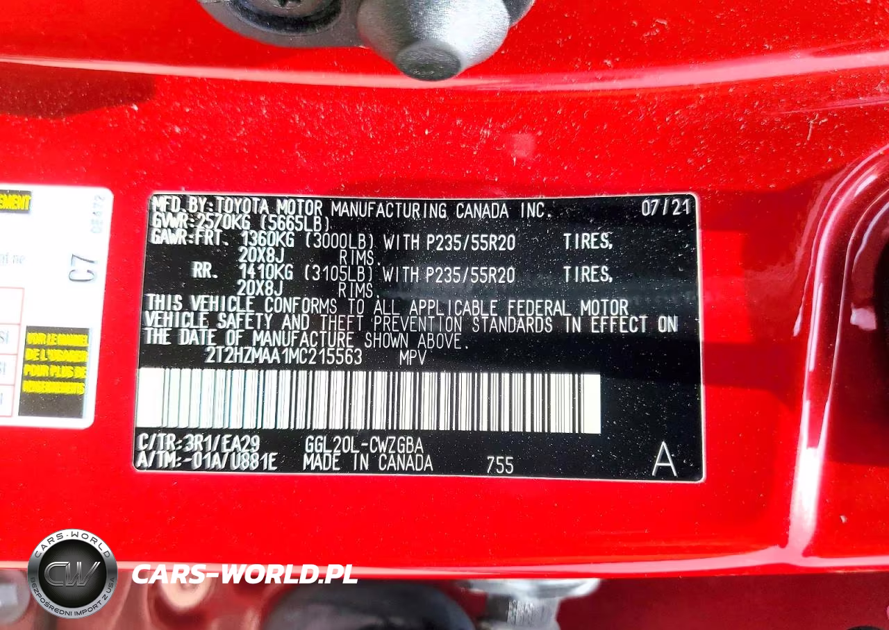 2021 Lexus Rx 350 VIN:2T2HZMAA1MC215563 - 13