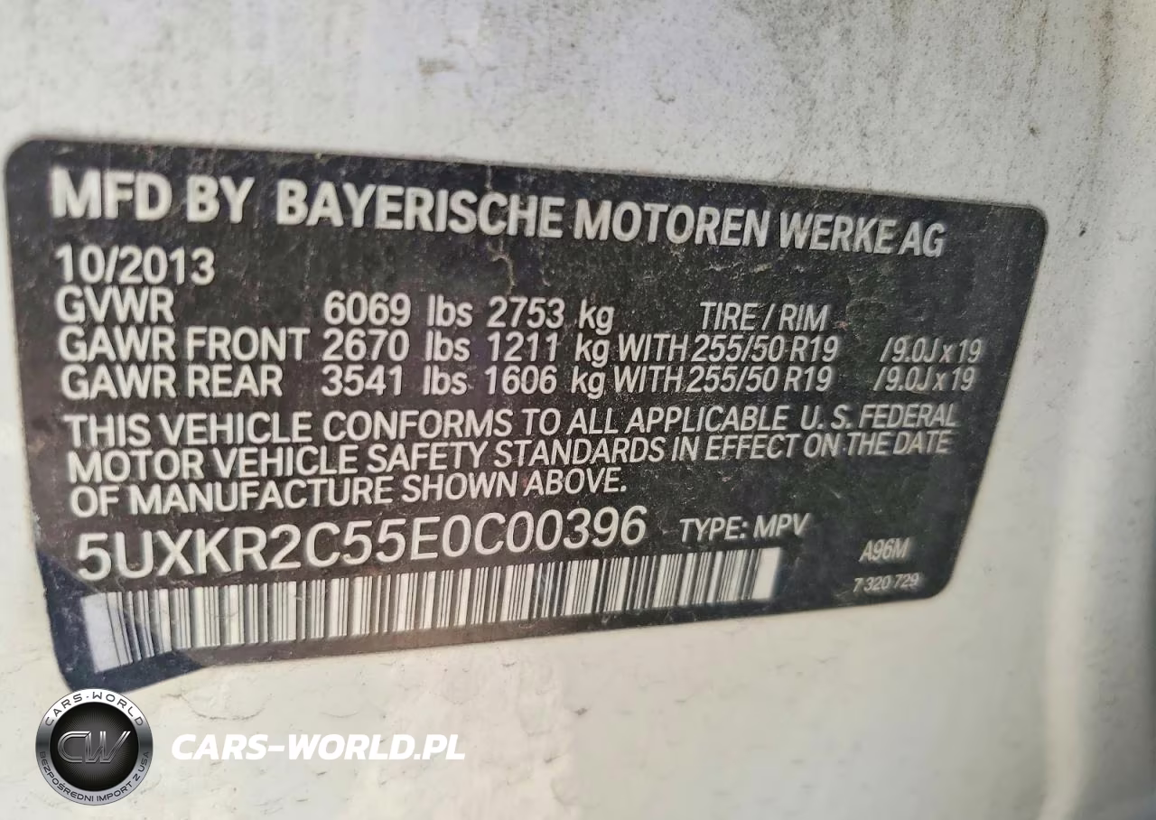 2014 BMW X5 Sdrive35I VIN:5UXKR2C55E0C00396 - 12