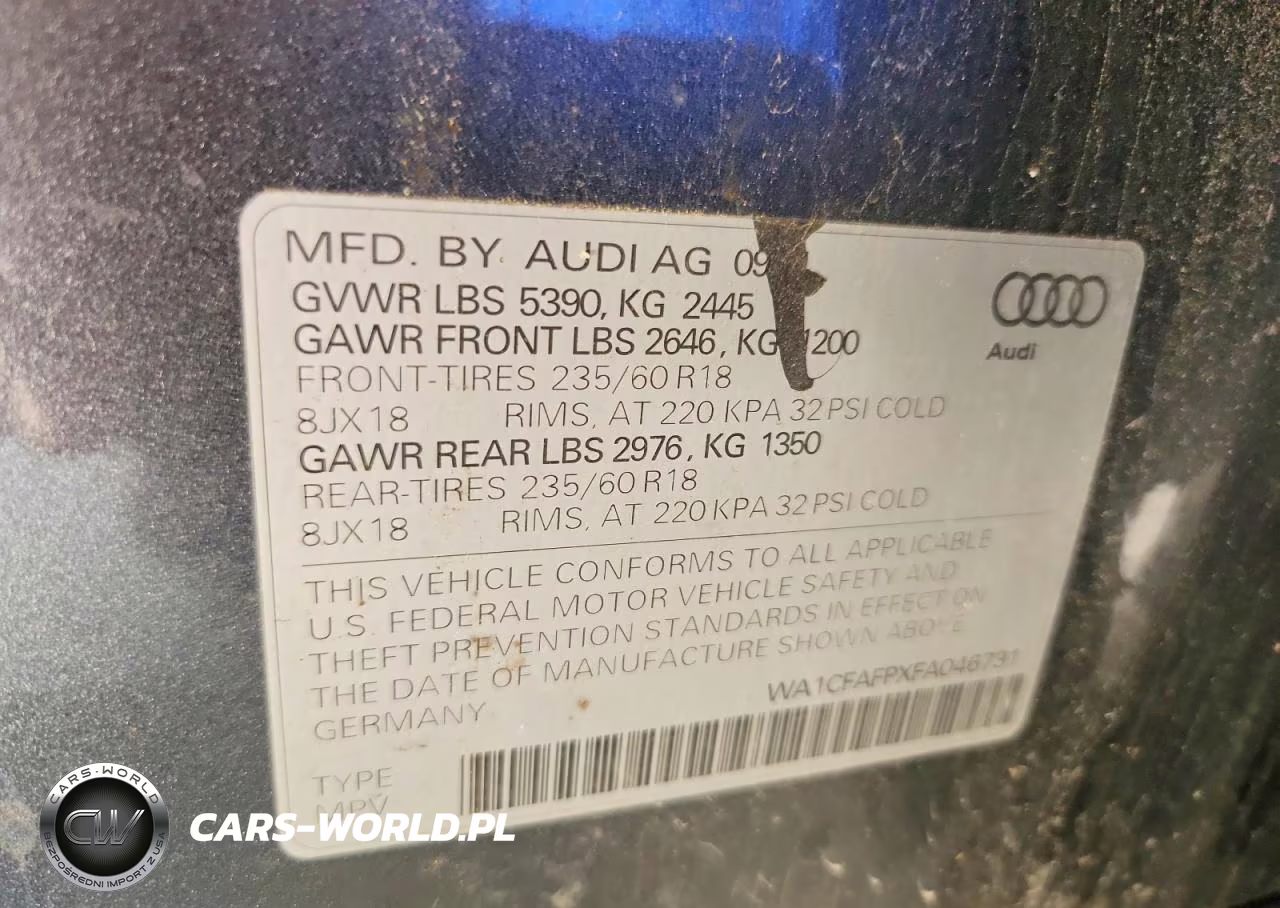 2015 Audi Q5 VIN:WA1CFAFPXFA046731 - 13