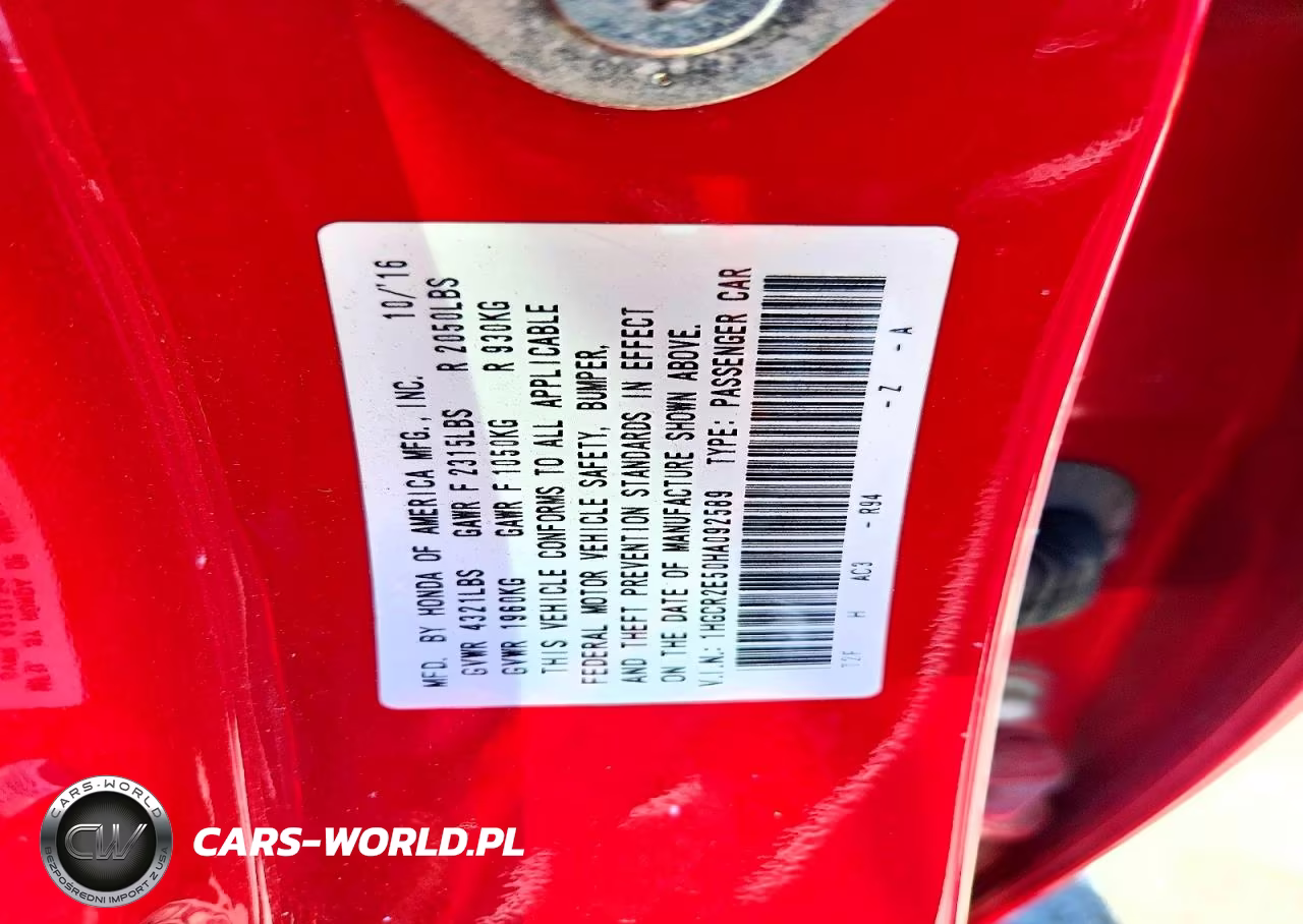 2017 Honda Accord Sport VIN:1HGCR2E50HA092589 - 12