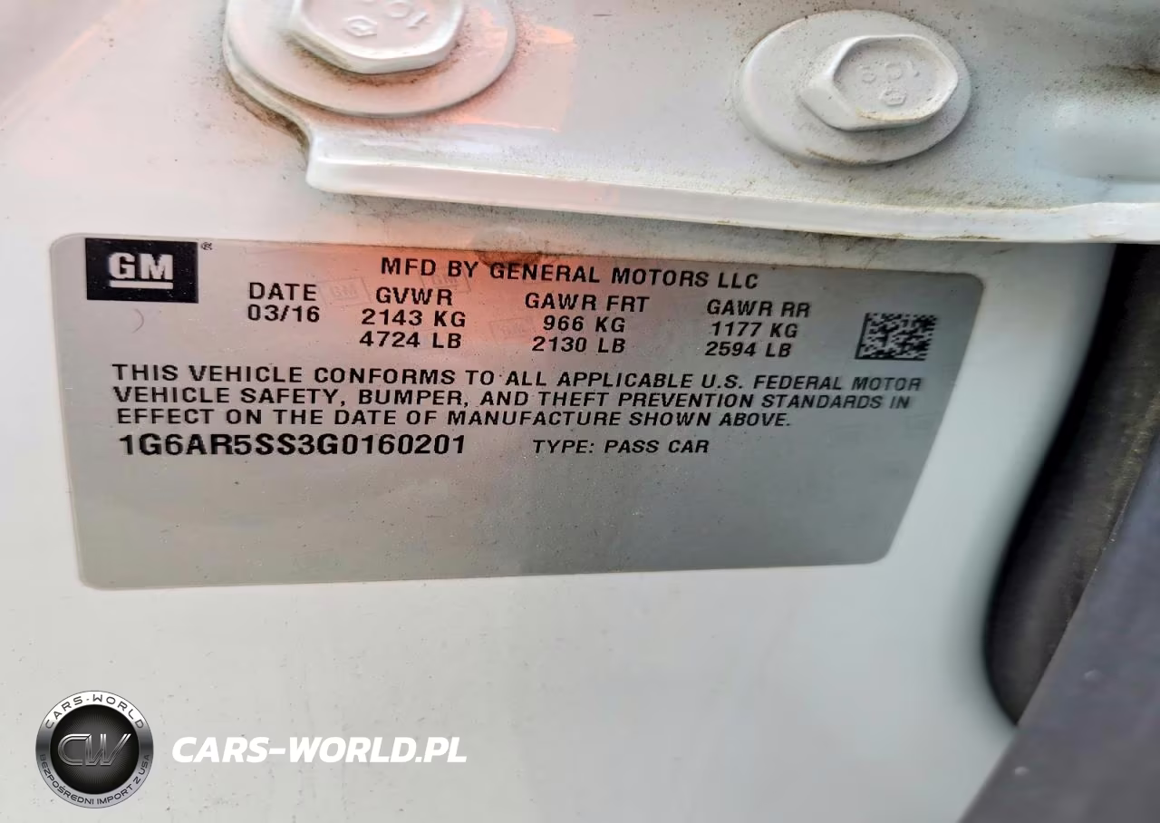 2016 Cadillac Cts Luxury Collection VIN:1G6AR5SS3G0160201 - 12