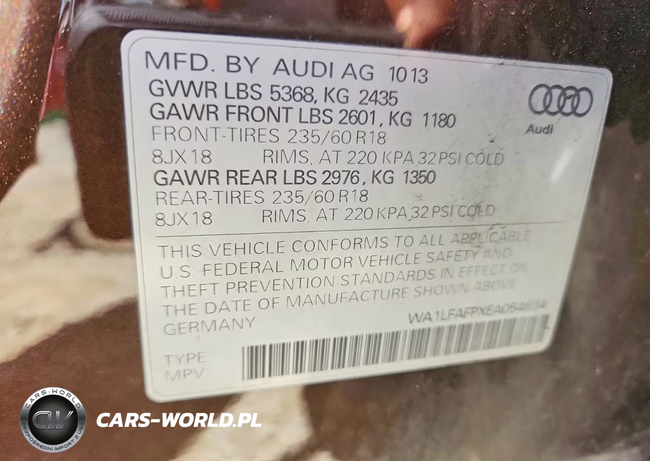 2014 Audi Q5 Premium Plus VIN:WA1LFAFPXEA054634 - 14