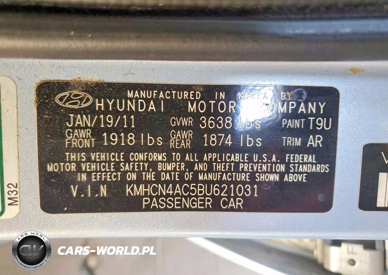 2011 Hyundai Accent Gls VIN:KMHCN4AC5BU621031 - 12