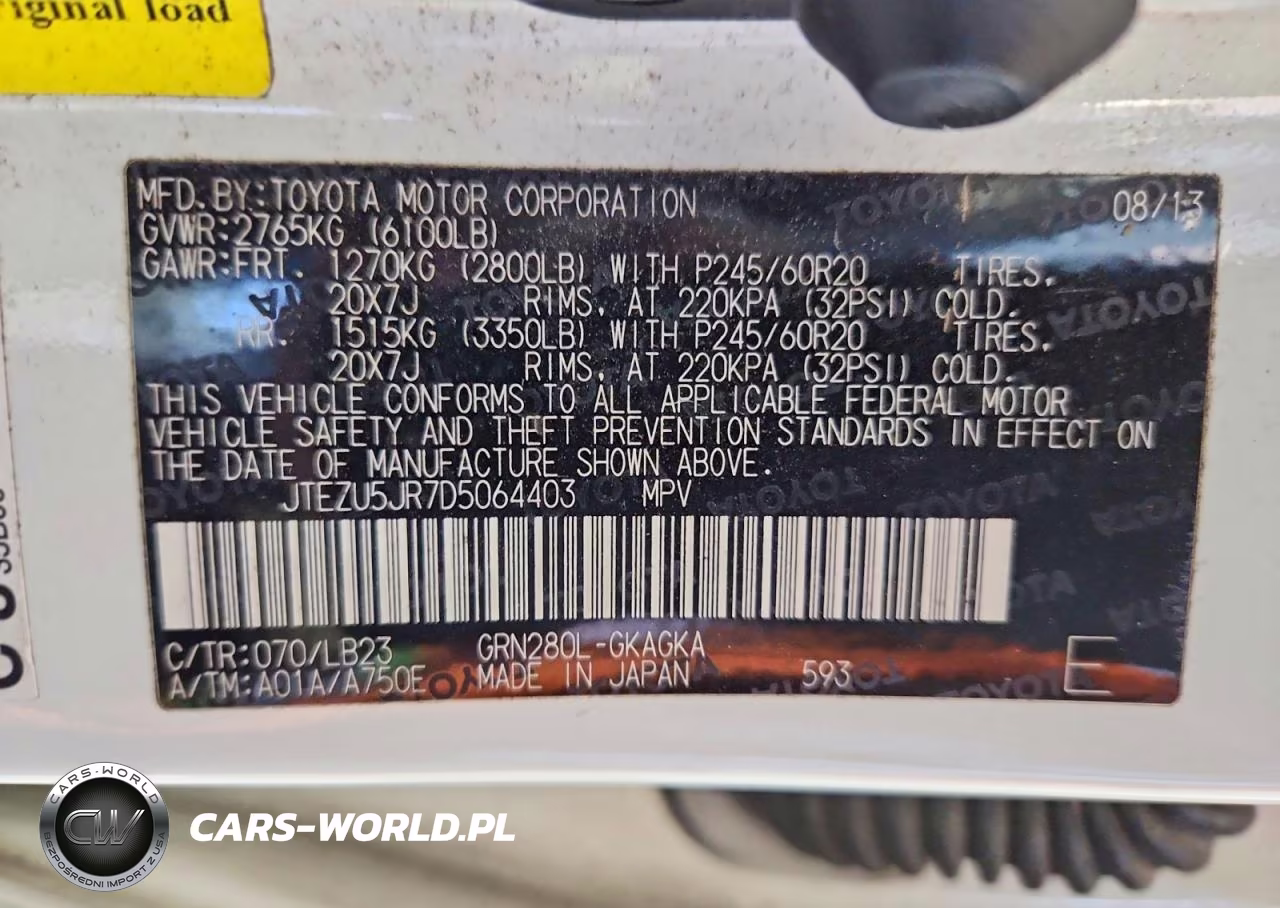 2013 Toyota 4Runner Limited VIN:JTEZU5JR7D5064403 - 14