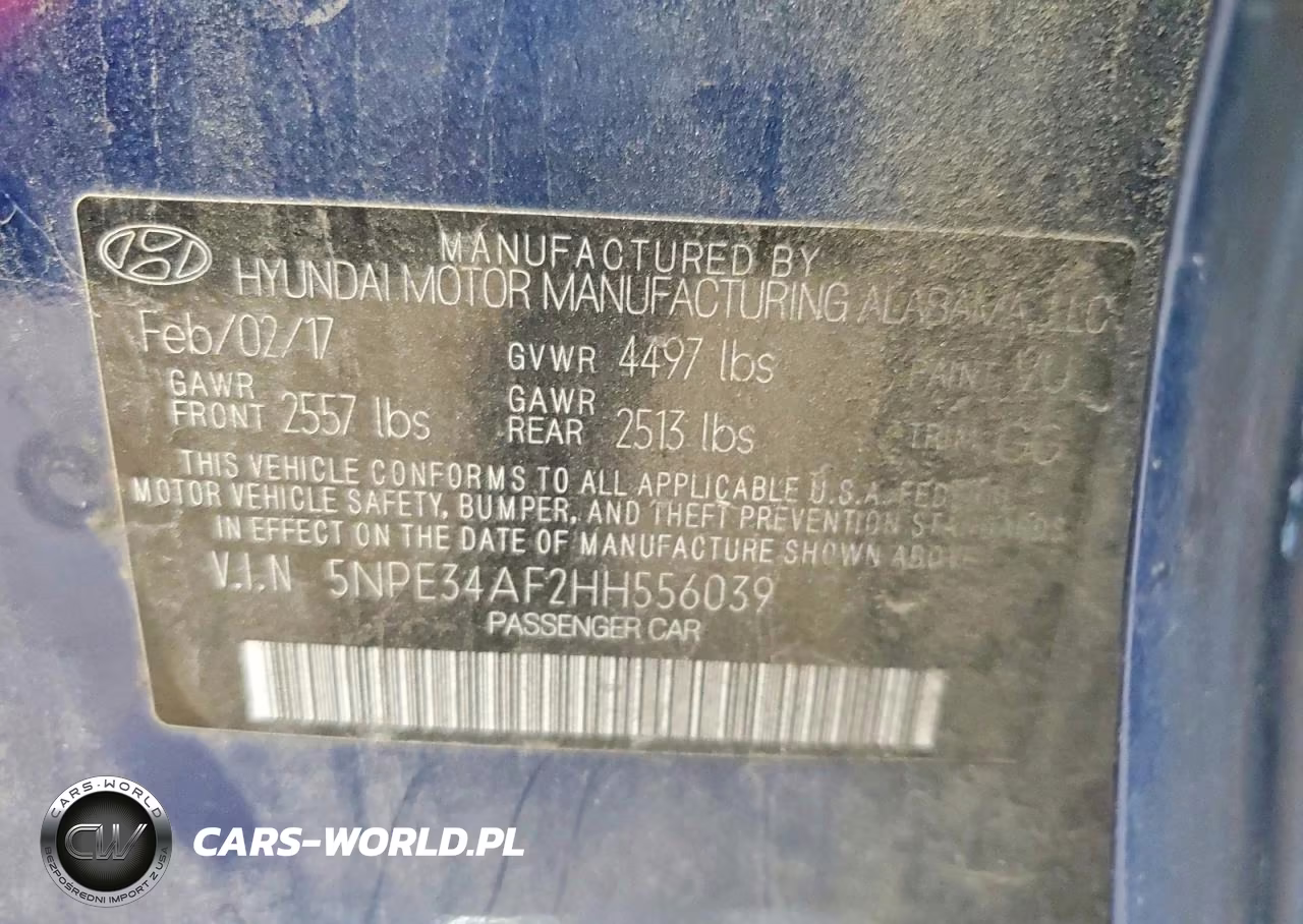 2017 Hyundai Sonata Sport VIN:5NPE34AF2HH556039 - 12