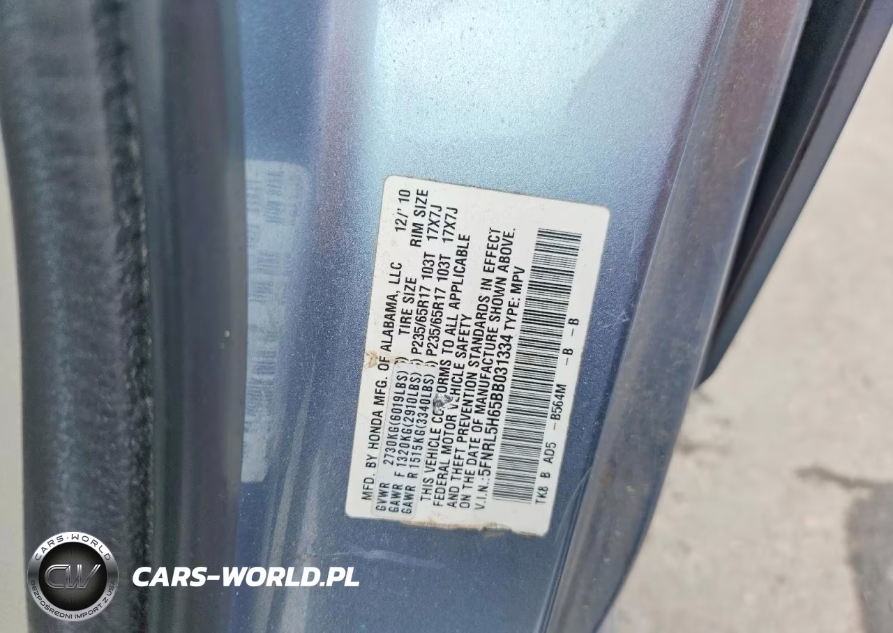 2011 Honda Odyssey Exl VIN:5FNRL5H65BB031334 - 13