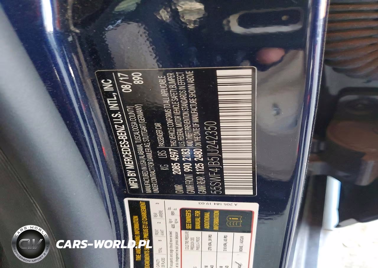 2018 Mercedes-Benz C 300 VIN:55SWF4JB5JU242350 - 12