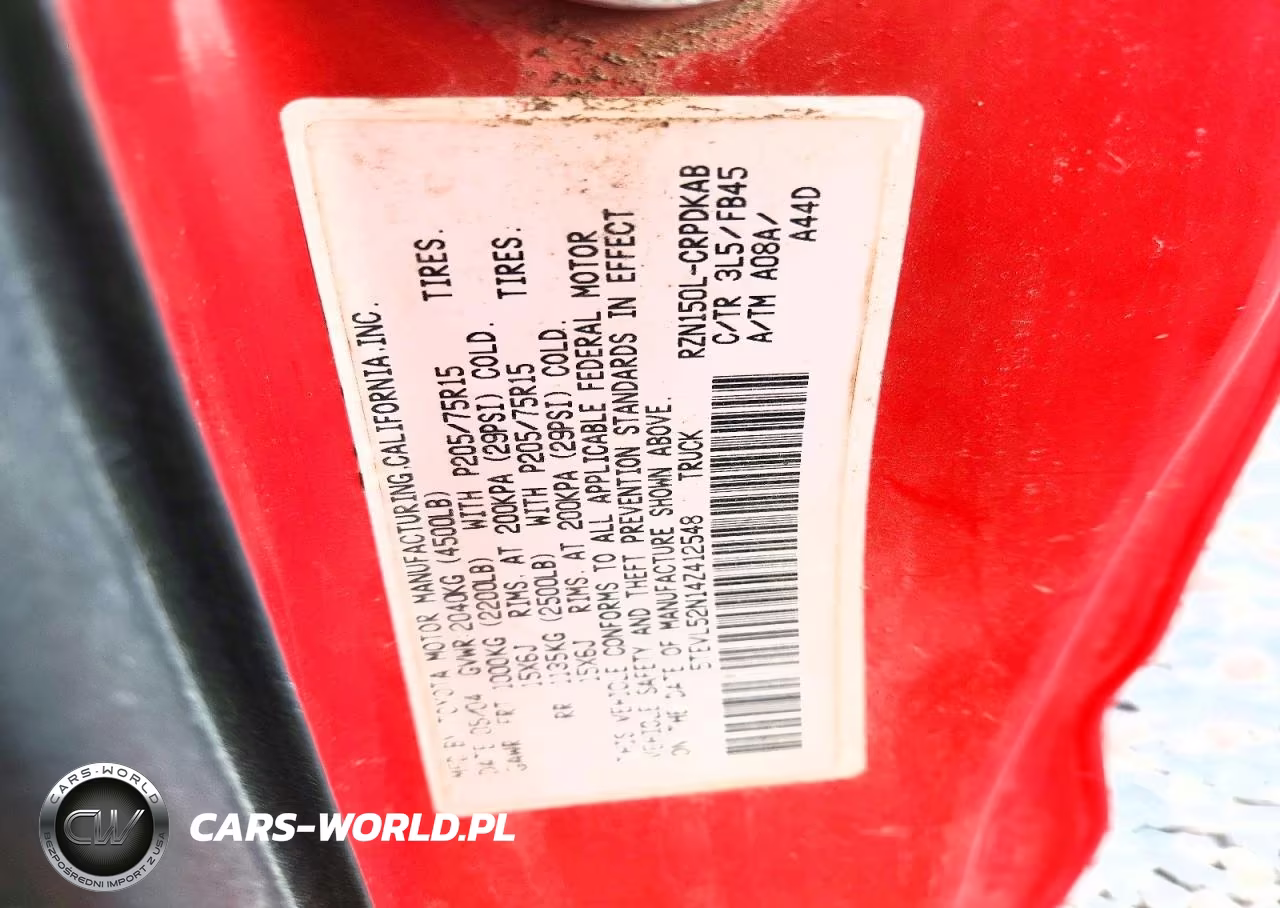 2004 Toyota Tacoma Xtracab VIN:5TEVL52N14Z412548 - 12