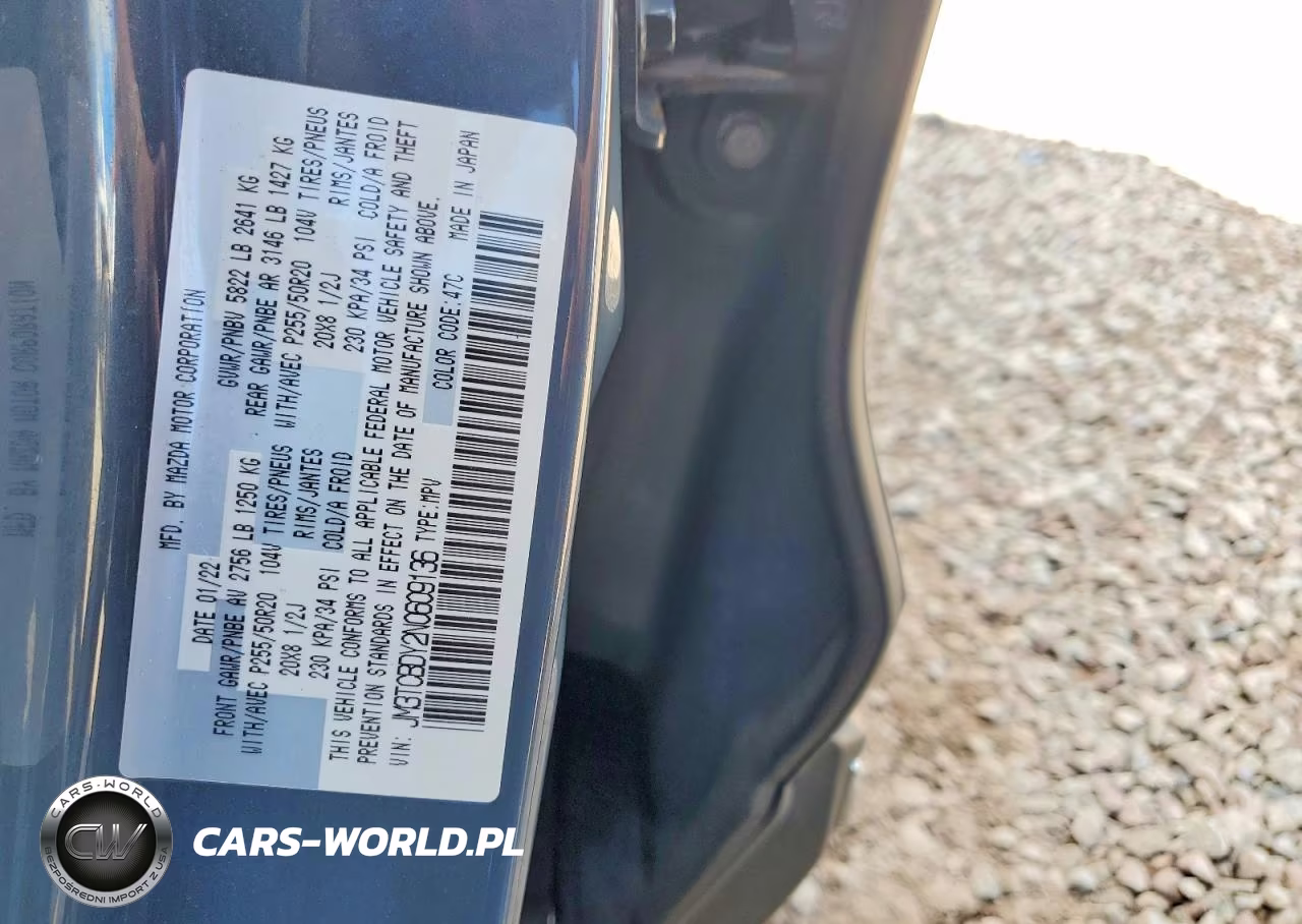 2022 Mazda Cx-9 Grand Touring VIN:JM3TCBDY2N0609136 - 14