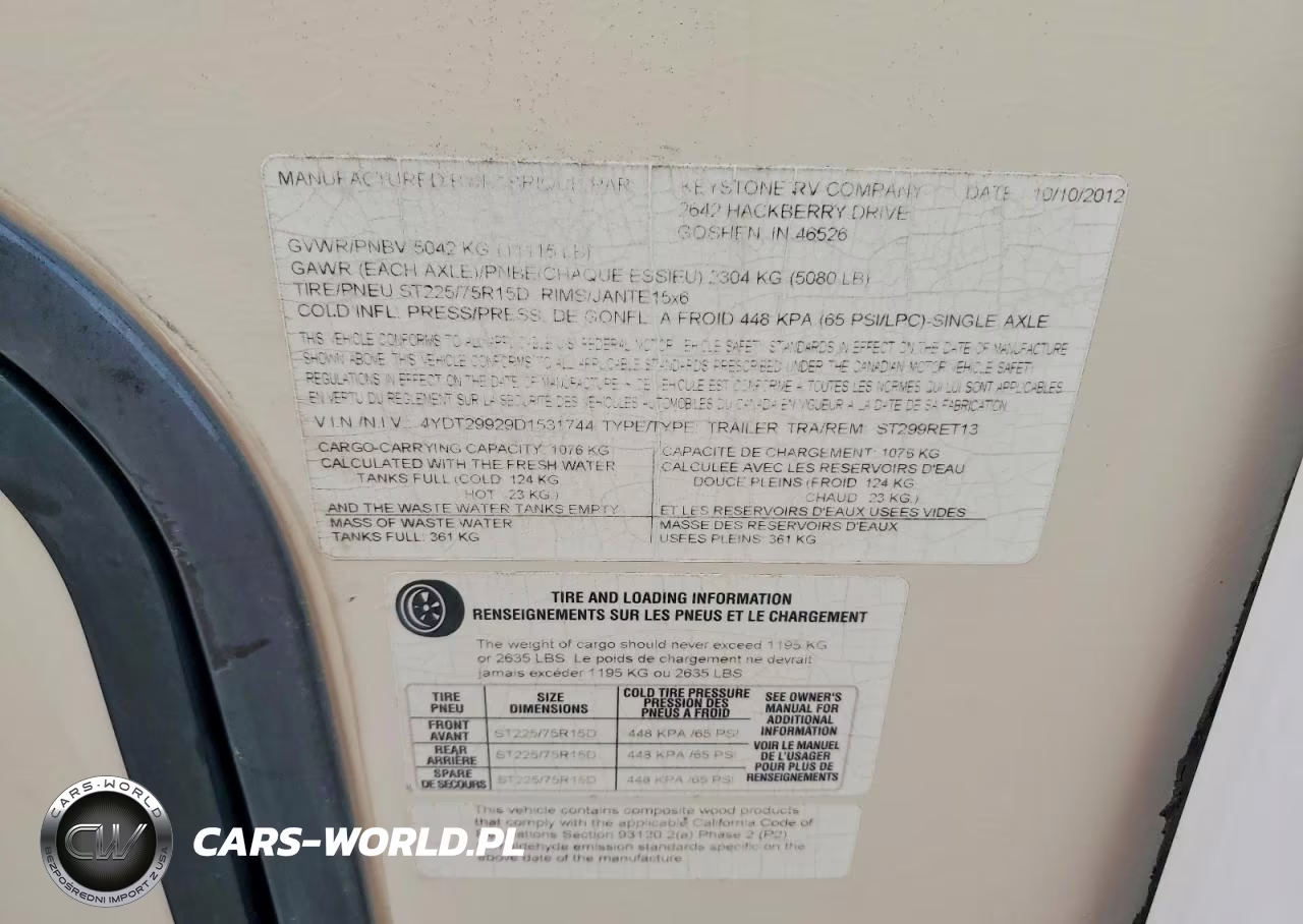 2013 Keystone Sprinter Camper VIN:4YDT29929D1531744 - 10