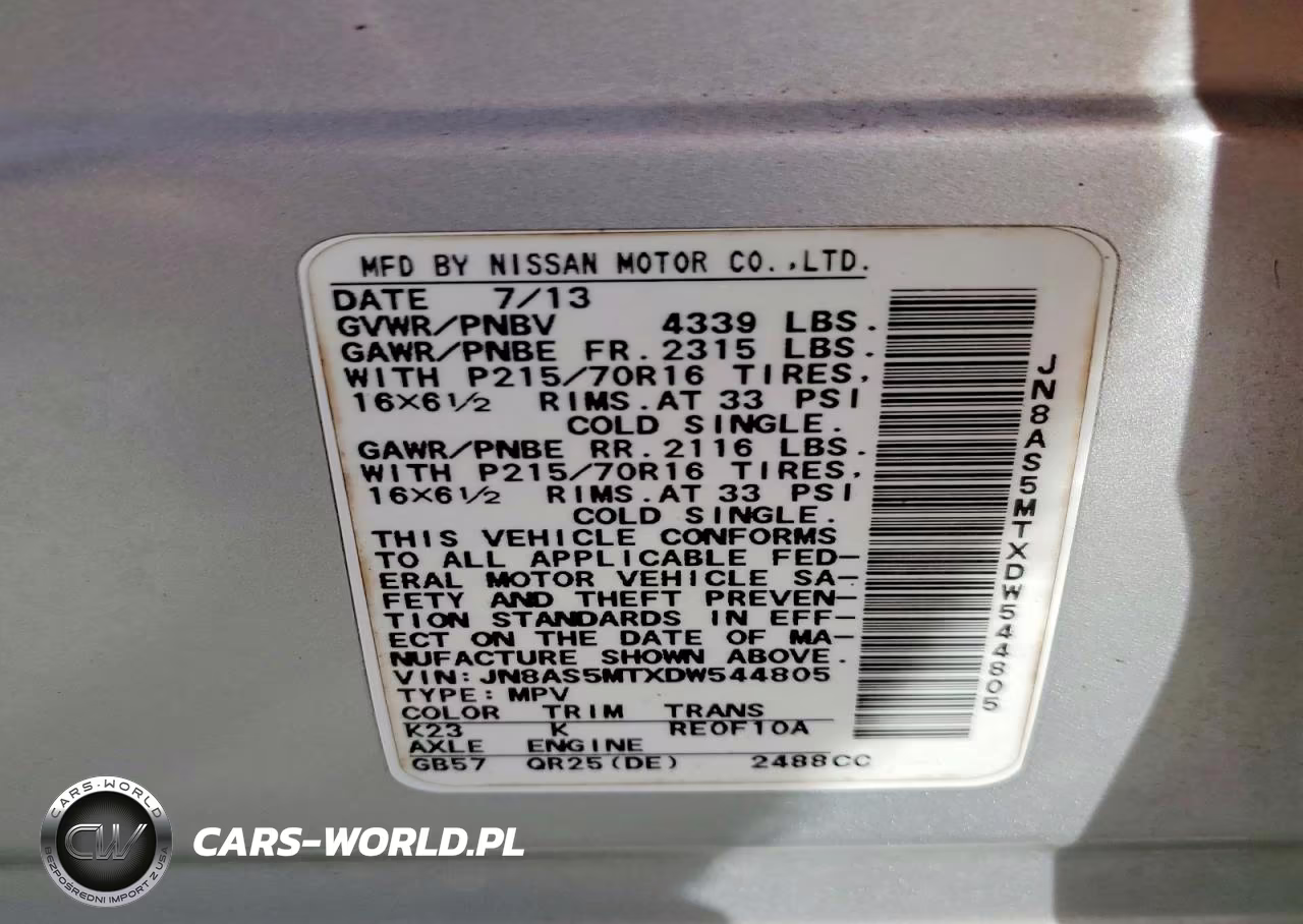 2013 Nissan Rogue S VIN:JN8AS5MTXDW544805 - 13