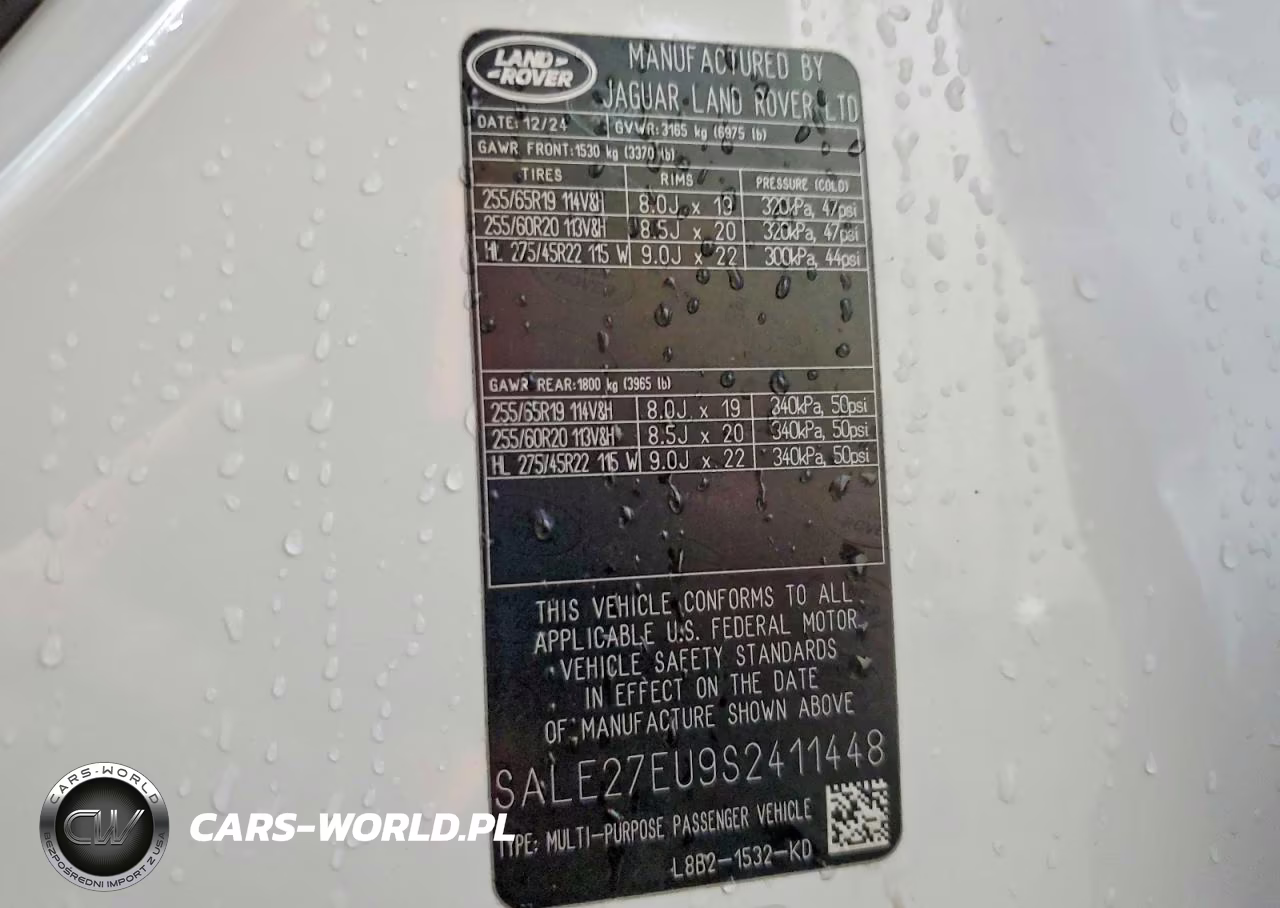 2025 Land Rover Defender 110 X-Dynamic Se VIN:SALE27EU9S2411448 - 13