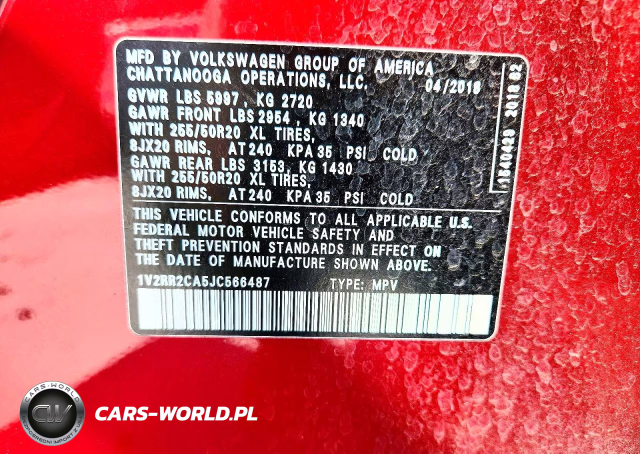 2018 Volkswagen Atlas Sel VIN:1V2RR2CA5JC566487 - 13