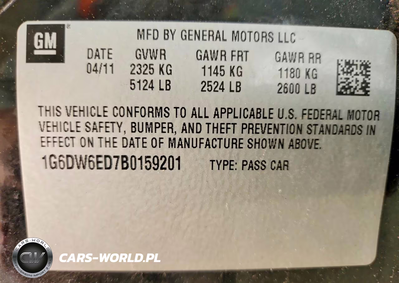 2011 Cadillac Sts Luxury VIN:1G6DW6ED7B0159201 - 12