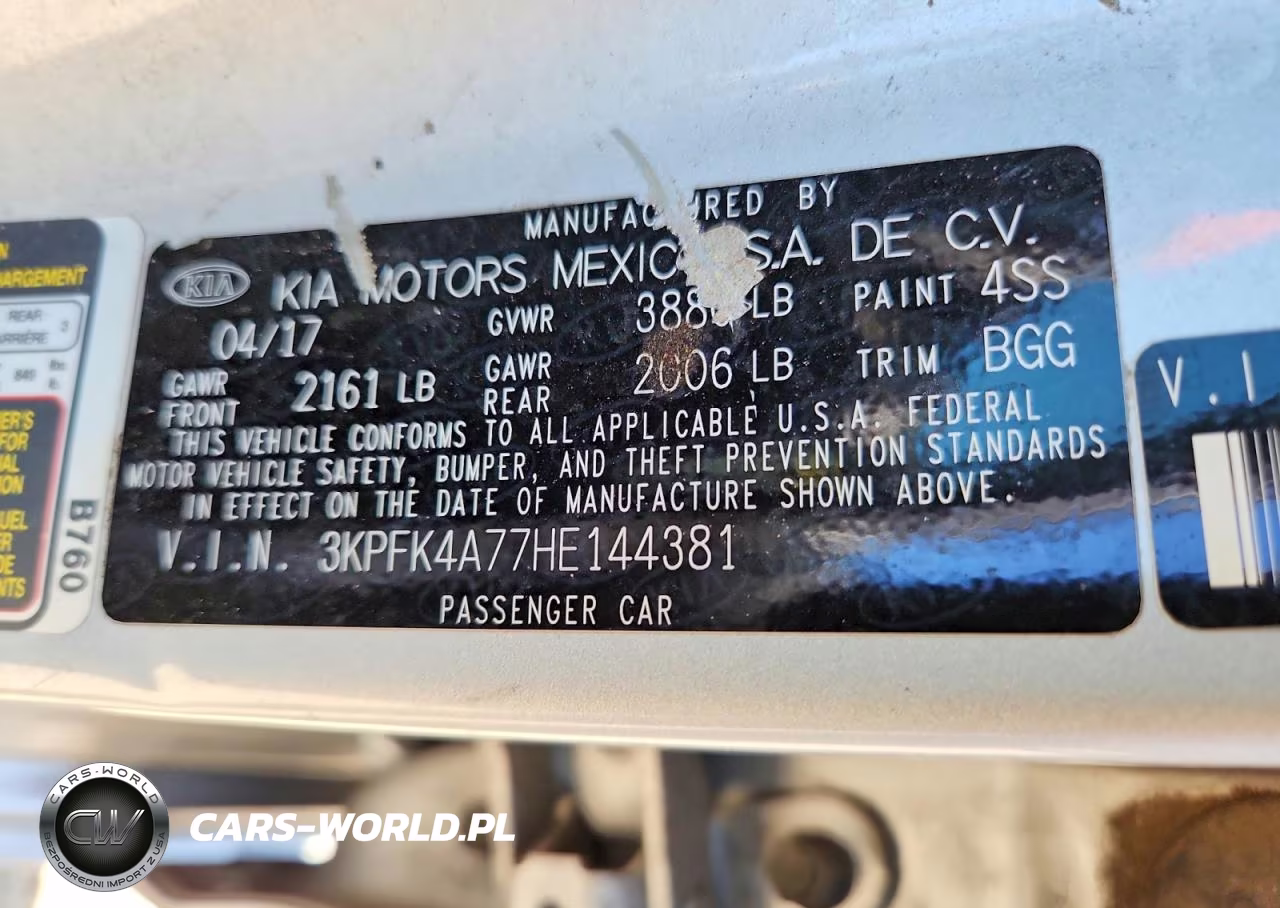 2017 Kia Forte Lx VIN:3KPFK4A77HE144381 - 12