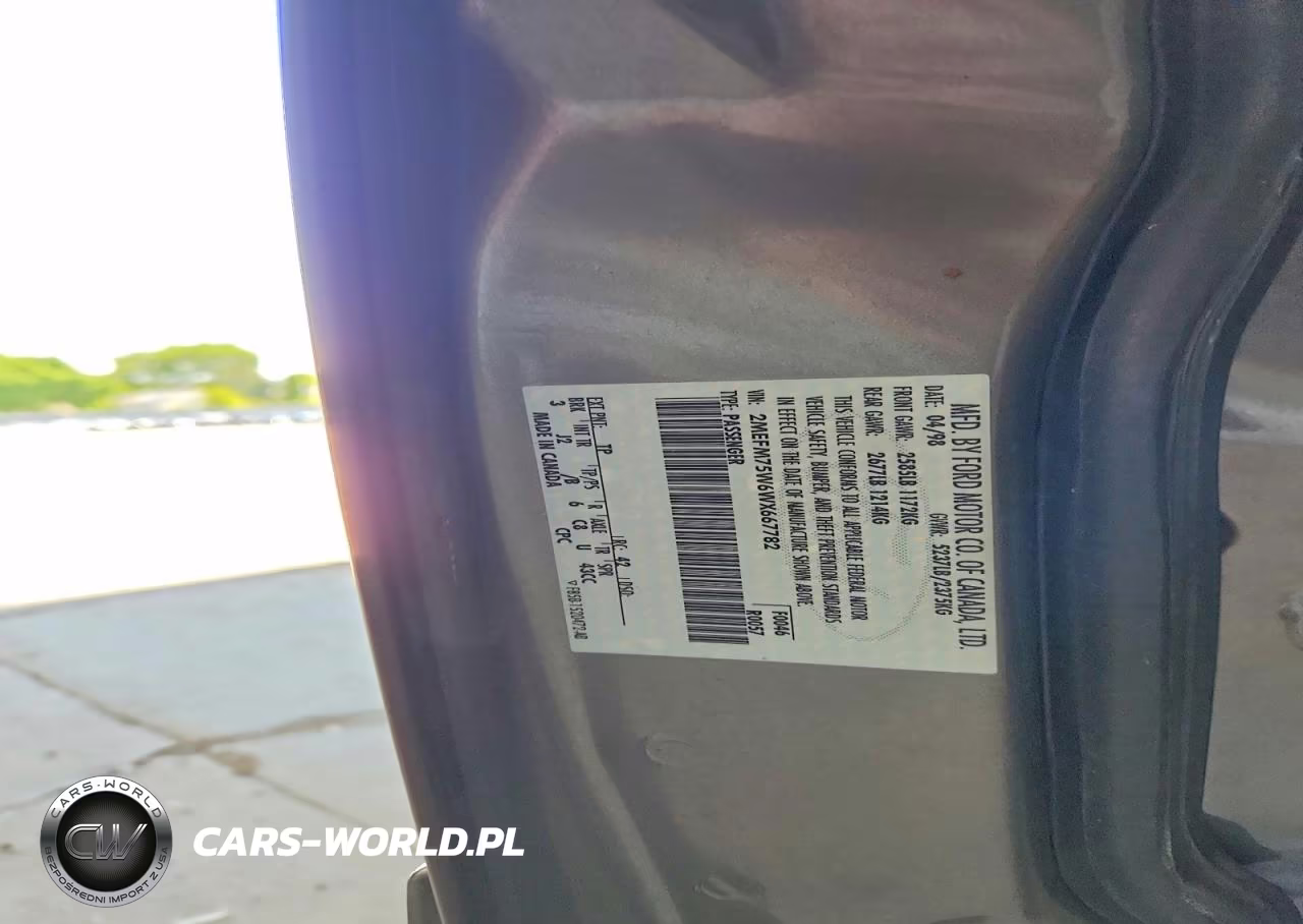 1998 Mercury Grand Marquis Ls VIN:2MEFM75W6WX667782 - 12